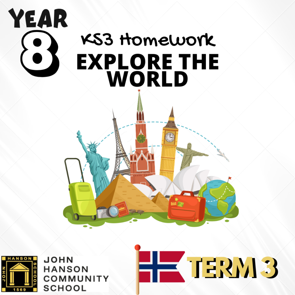 New KS3 Geography Homework Challenge this Term
